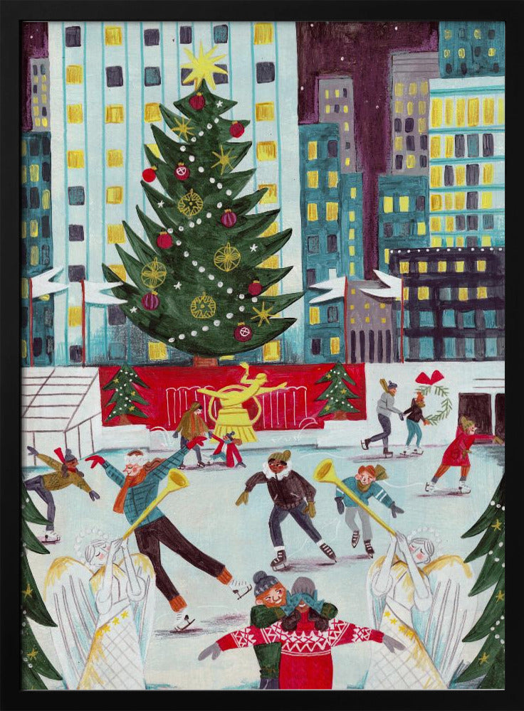 Eislaufen im Rockefeller Center | Poster