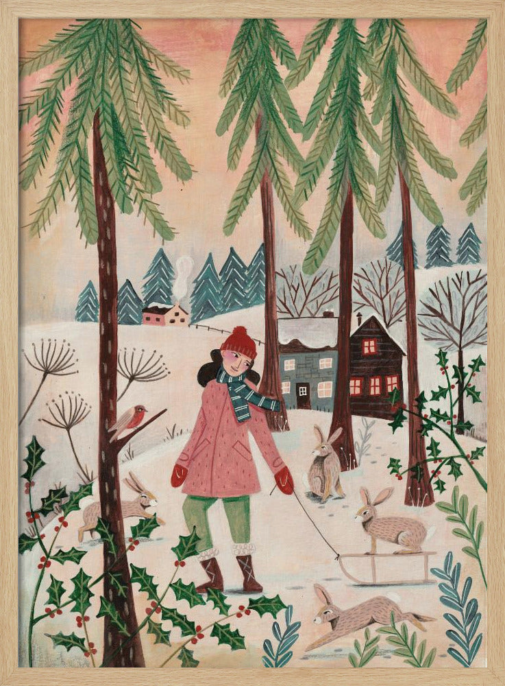 Spaziergang im Schnee | Poster