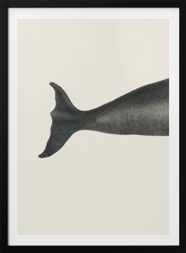 Wal-Cut I Handkolorierte Meeres-Lithographie 1824 | Poster