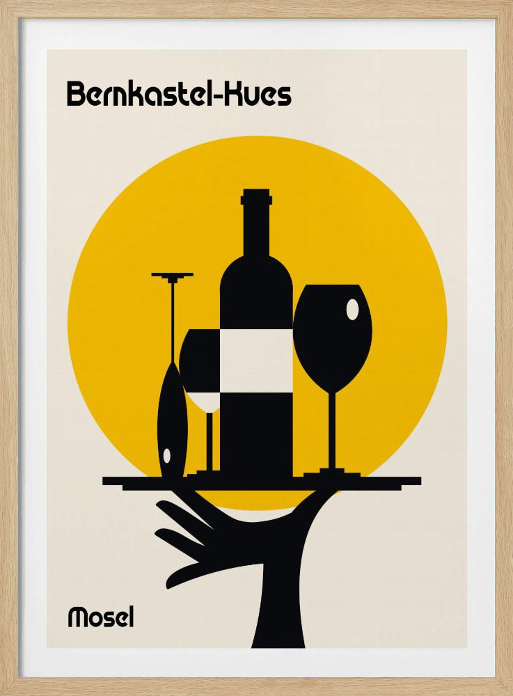 Moselwein Minimalistischer Druck | Poster
