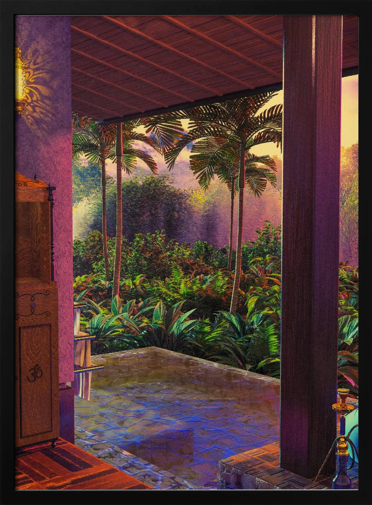 Kunstdruck „Regenwald-Infinity-Pool“ (a1) | Poster