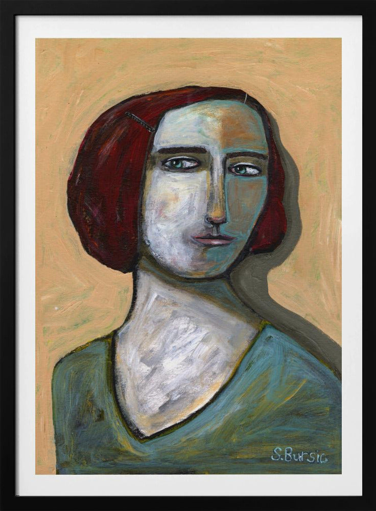 Frau mit stechenden Augen | Poster