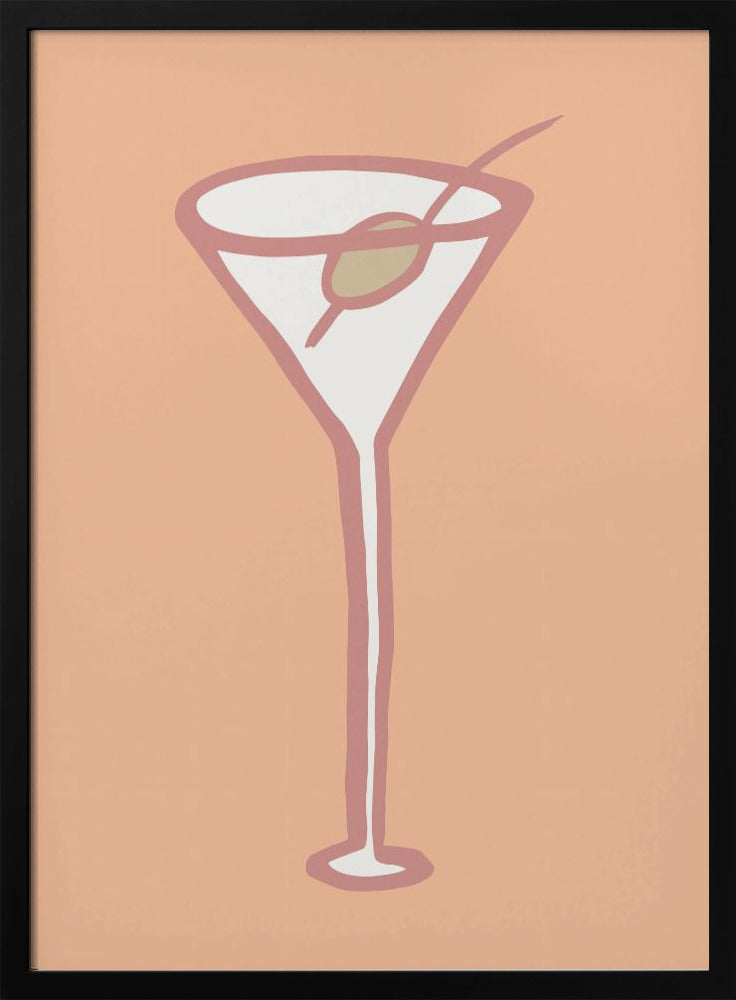 Olive In Glass Peach Fuzz Poster | Poster