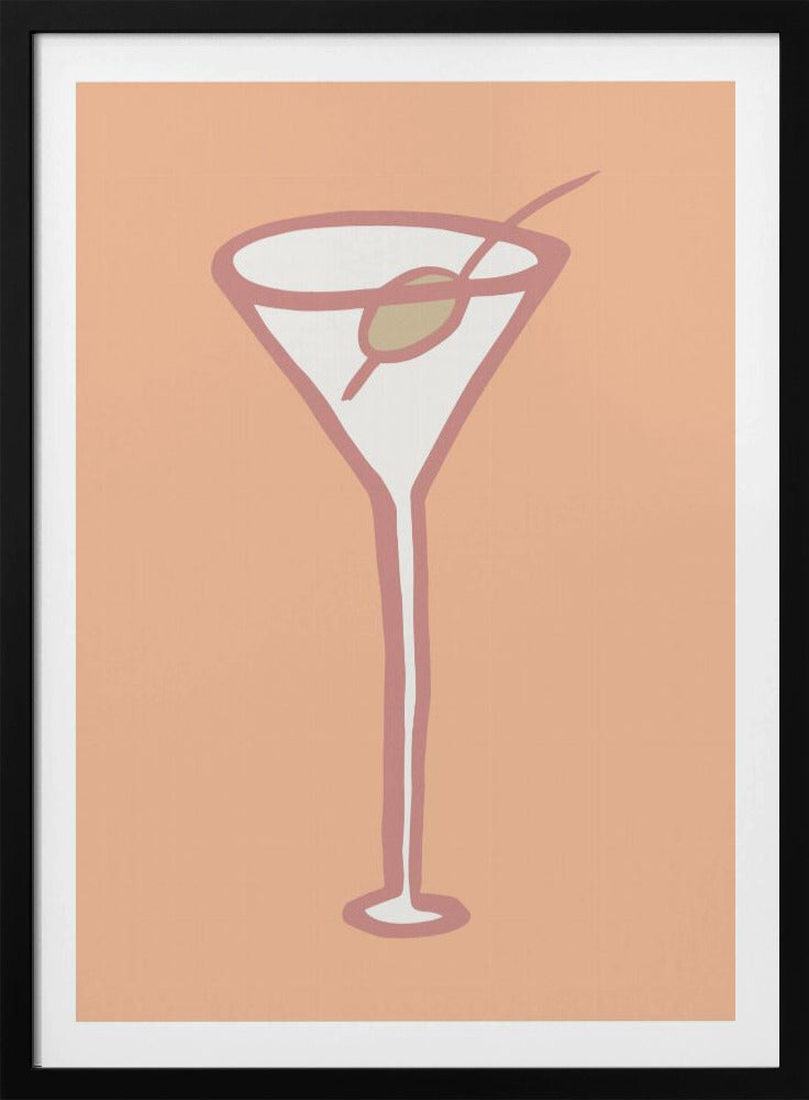 Olive In Glass Peach Fuzz Poster | Poster