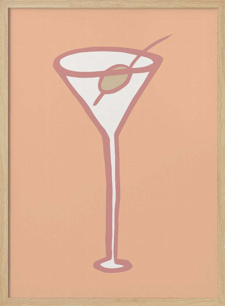 Olive In Glass Peach Fuzz Poster | Poster