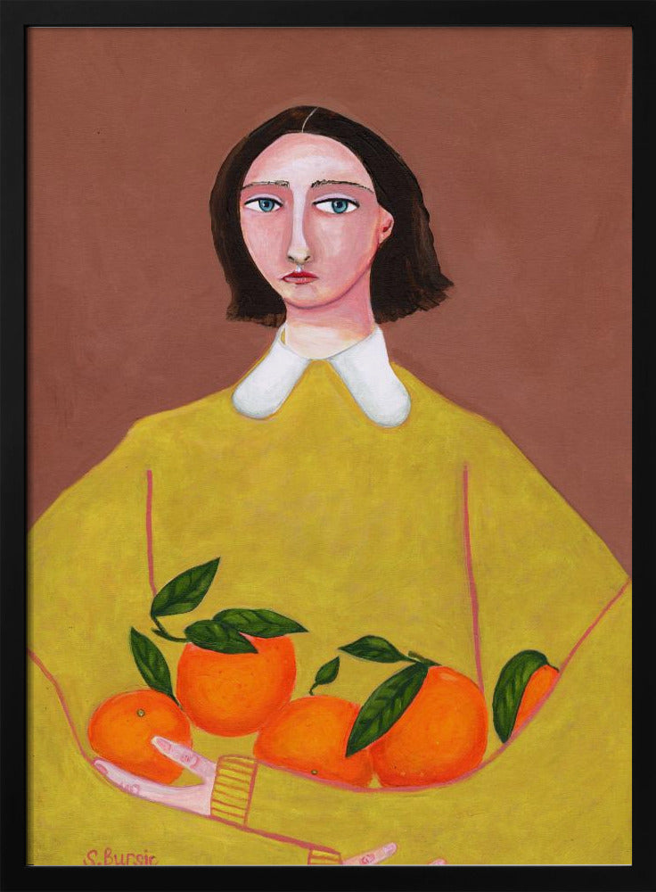 Dame mit Orangen | Poster