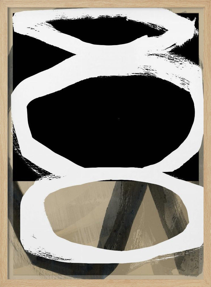 Bold Black On White No4 | Poster