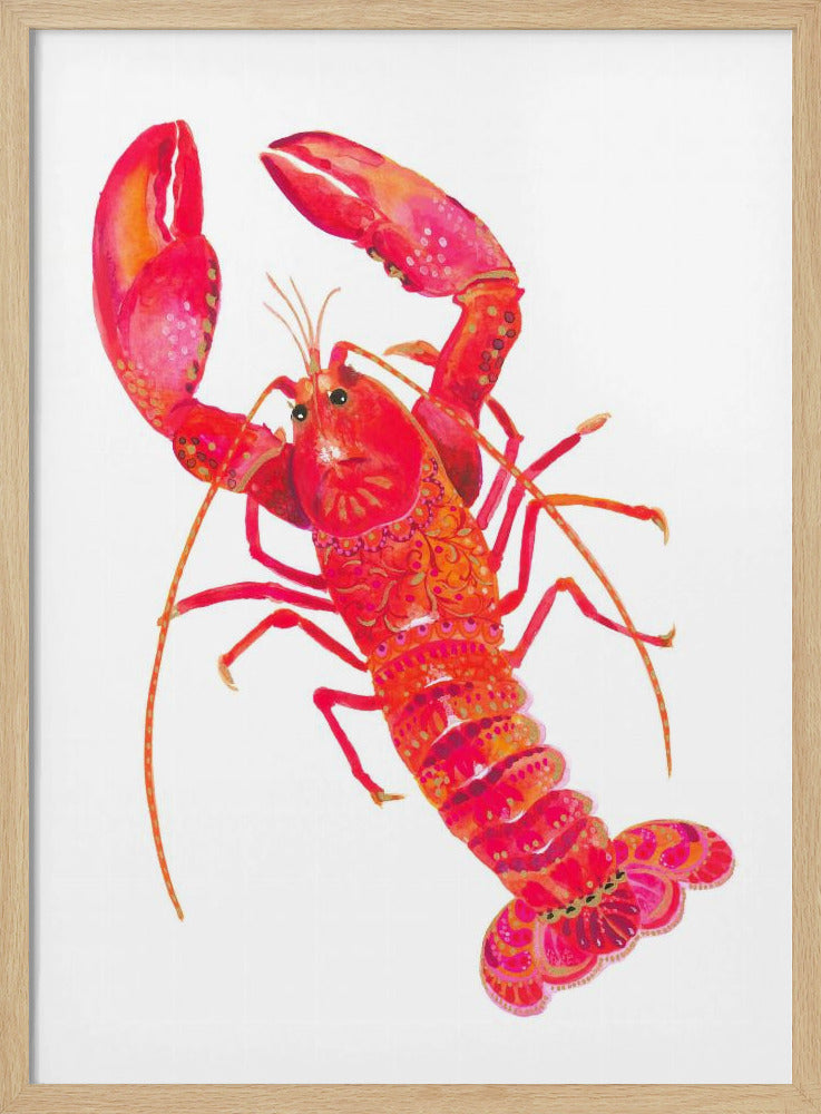 Patterned Lobster | Poster