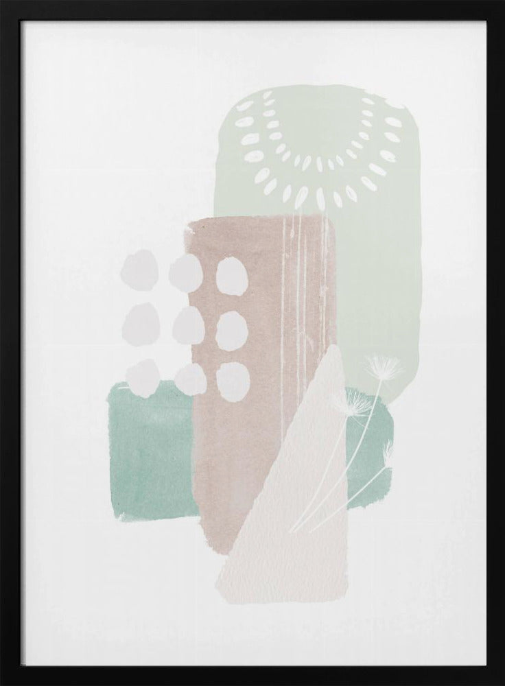 Pastellgrüne Formen | Poster