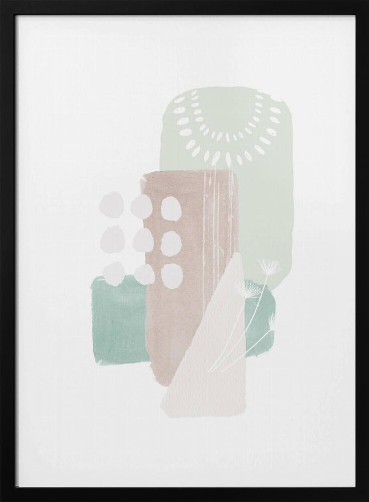 Pastellgrüne Formen | Poster