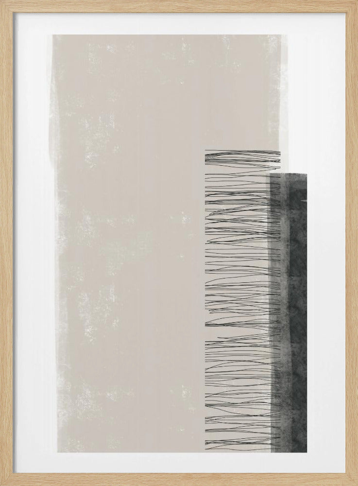 Monochromatische Palette mit vertikalen Linien | Poster