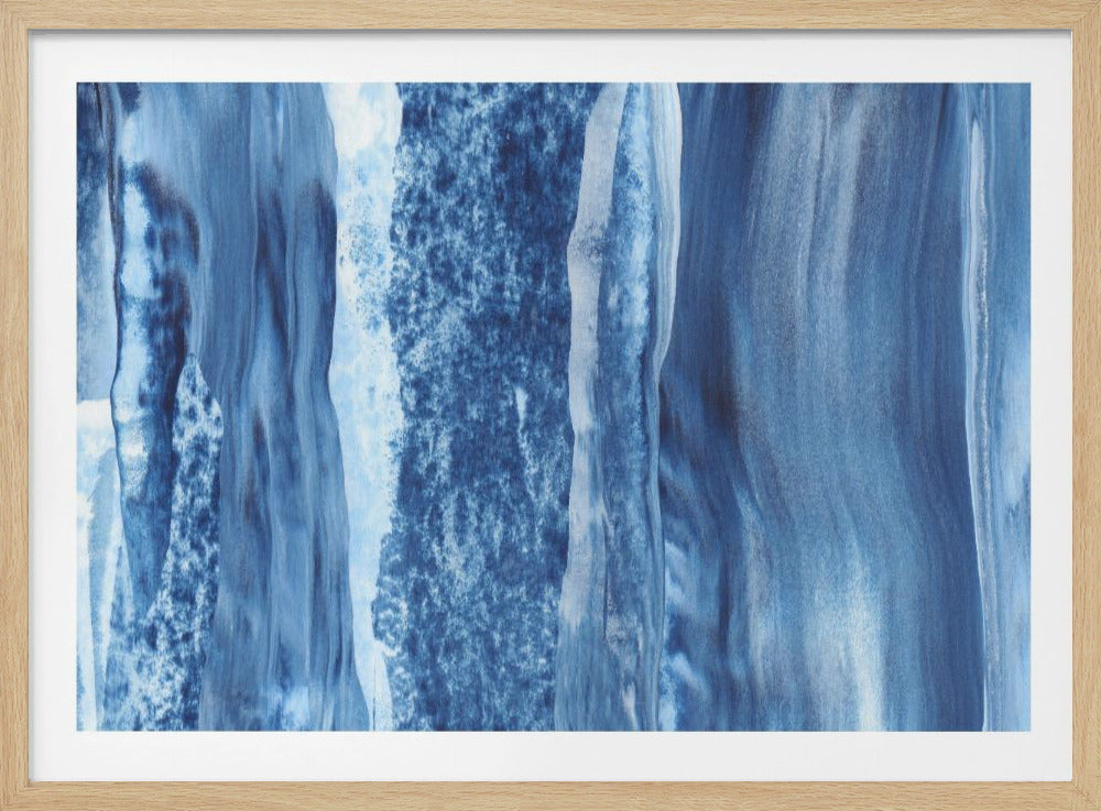 Blaue Kaskadenschleier | Poster