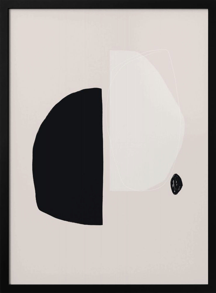 Geometrische Formen in Schwarz und Weiß | Poster