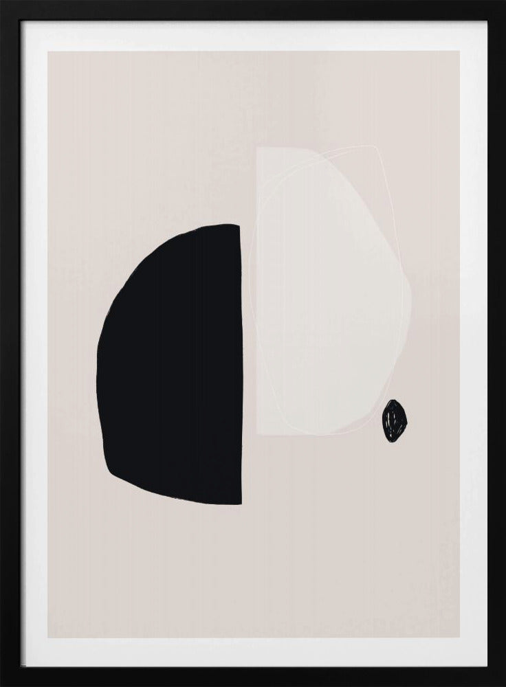 Geometrische Formen in Schwarz und Weiß | Poster