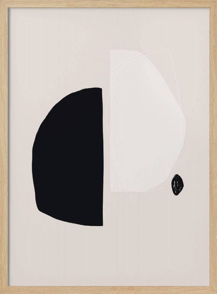 Geometrische Formen in Schwarz und Weiß | Poster