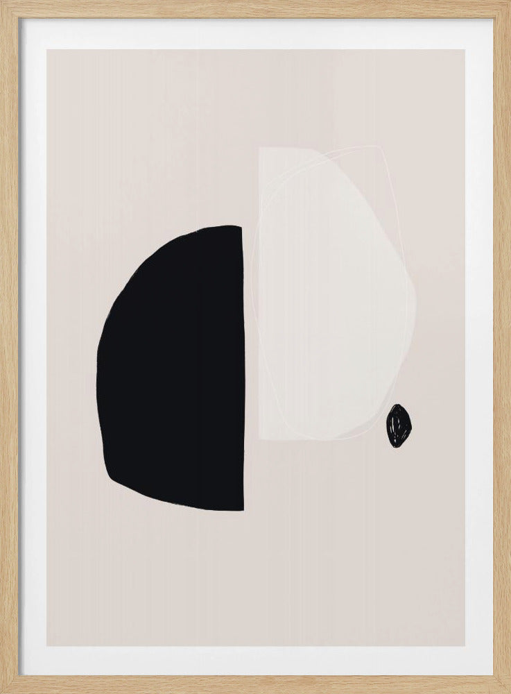 Geometrische Formen in Schwarz und Weiß | Poster