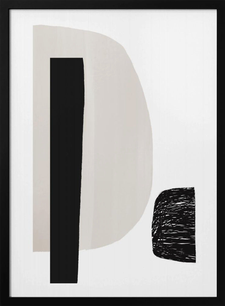 Geometrische Formen in Schwarz und Weiß | Poster