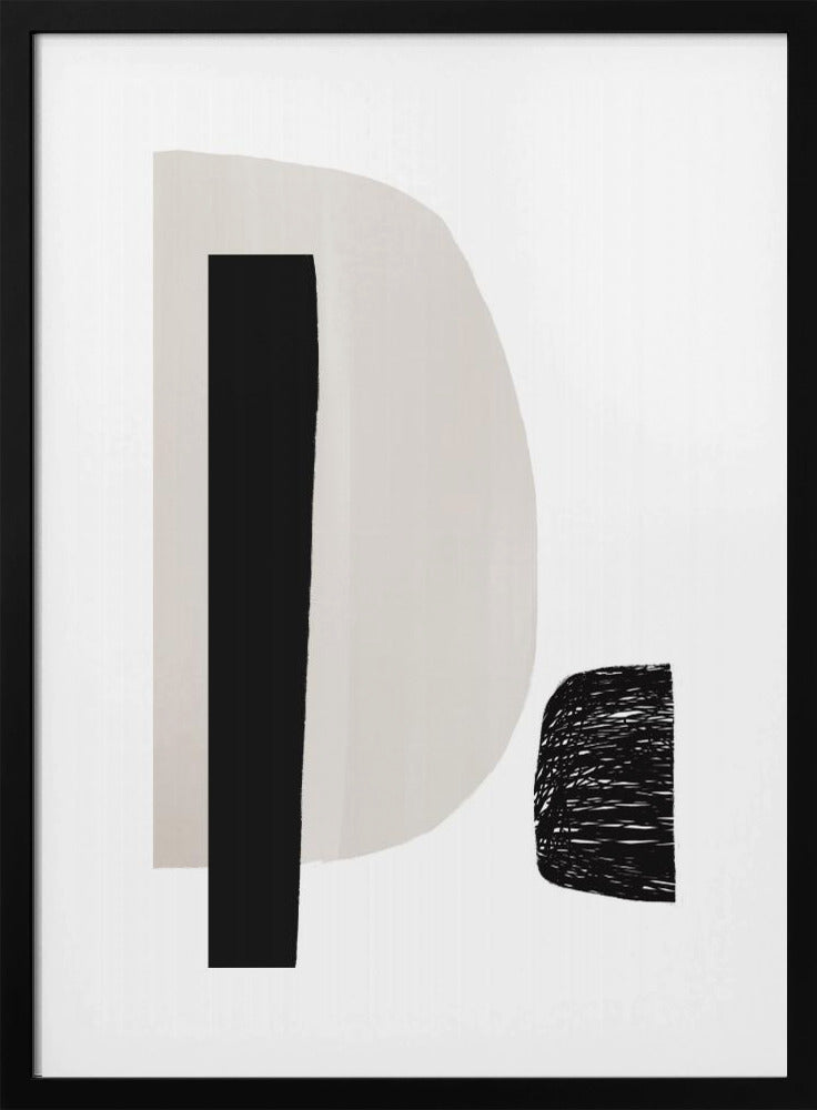 Geometrische Formen in Schwarz und Weiß | Poster
