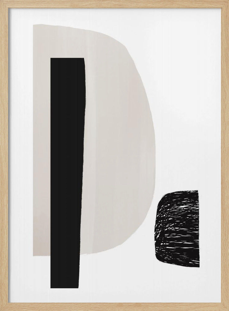 Geometrische Formen in Schwarz und Weiß | Poster