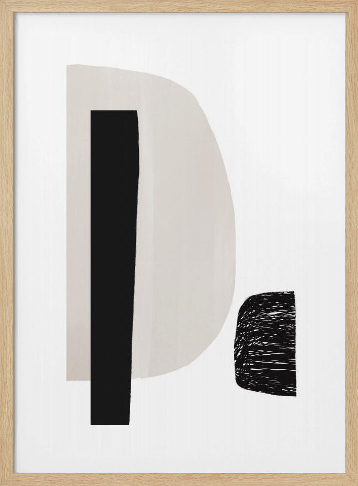 Geometrische Formen in Schwarz und Weiß | Poster