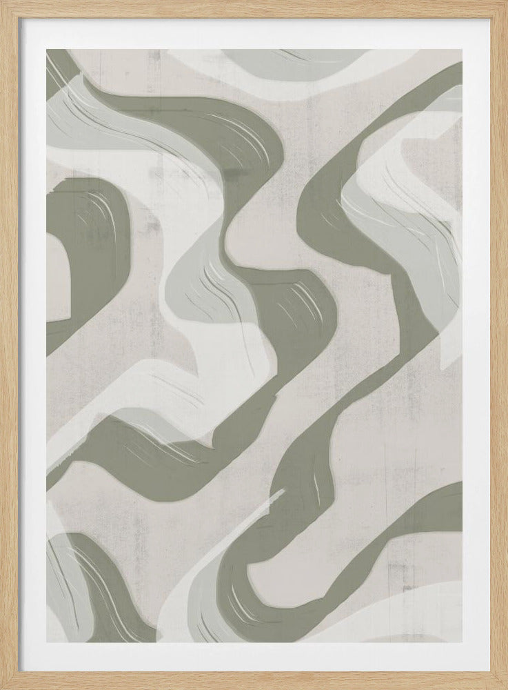 Fließende Erdmuster | Poster
