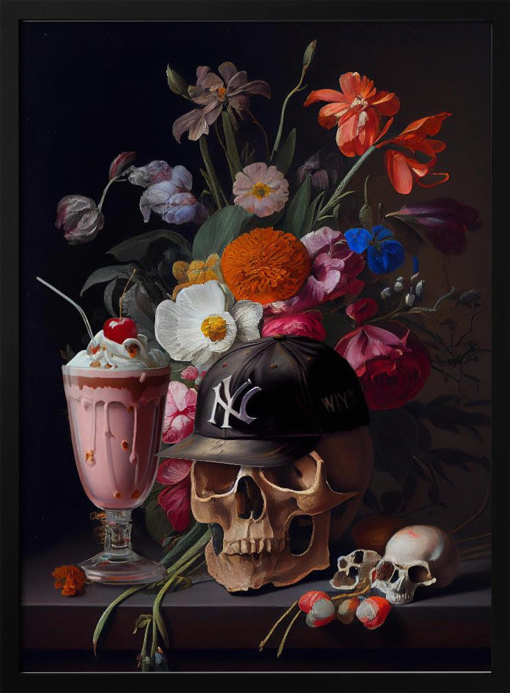 Totenkopf-Stillleben | Poster