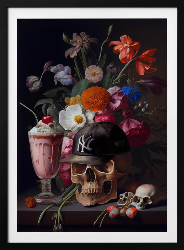 Totenkopf-Stillleben | Poster