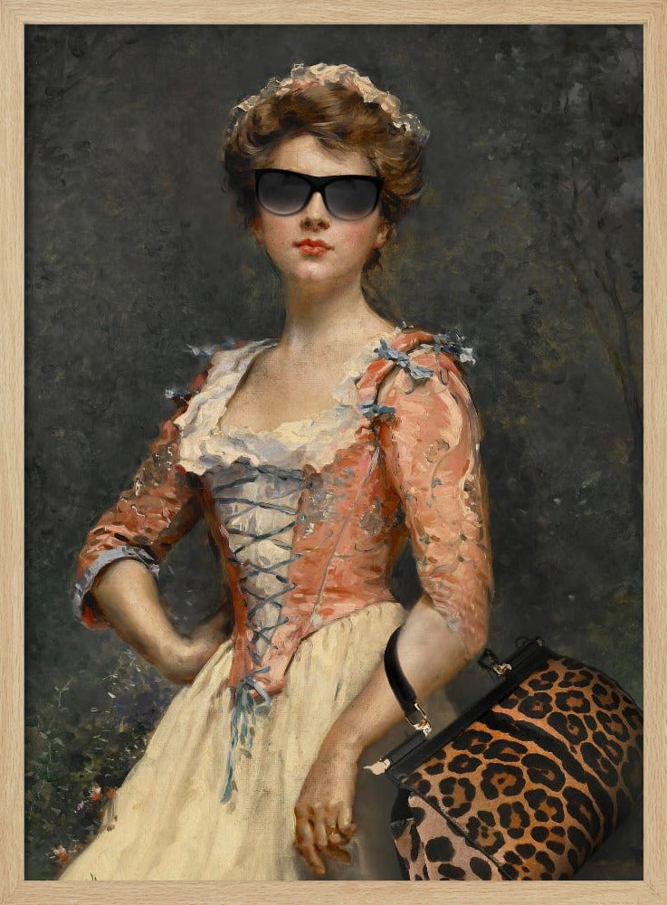 Vintage Chic Mädchen | Poster