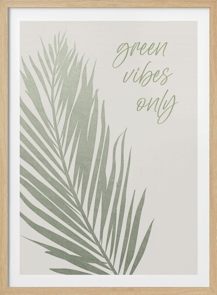 Nur grüne Vibes | Poster