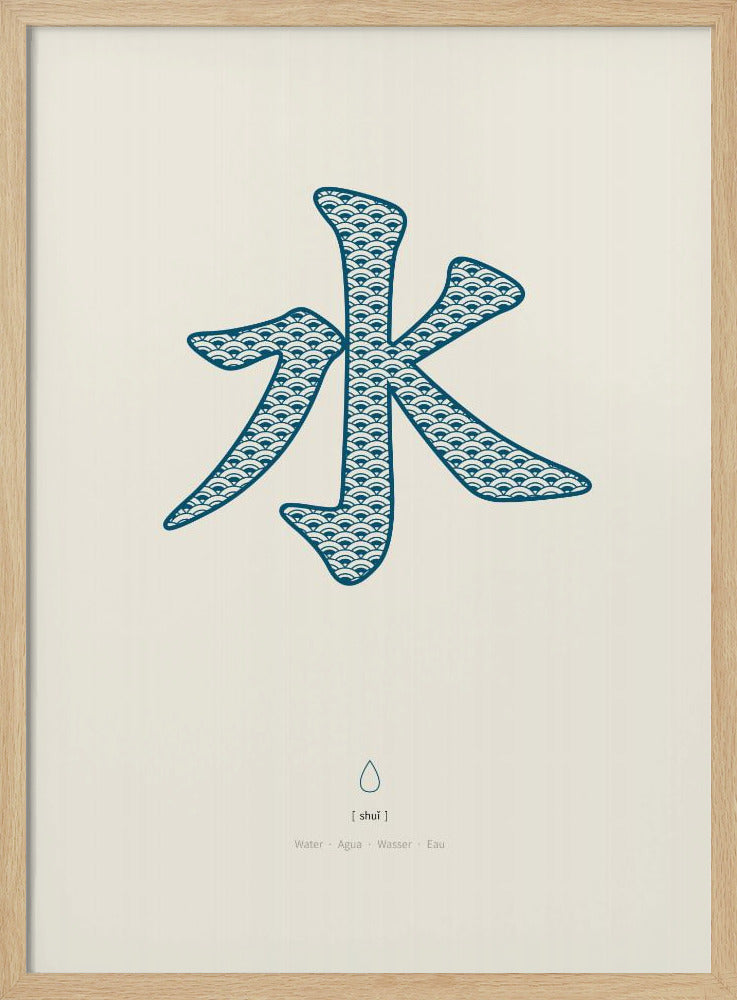 Wasser | 水 | Shui | Poster