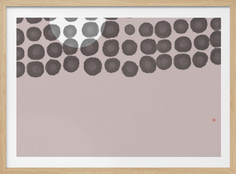 Versteckter Mond Nr. 3 | Hinter den Wolken | Poster