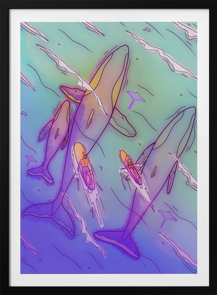 Surfen mit den Walen | Poster