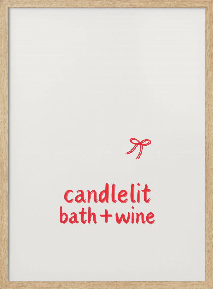 Bad bei Kerzenschein + Wein | Poster