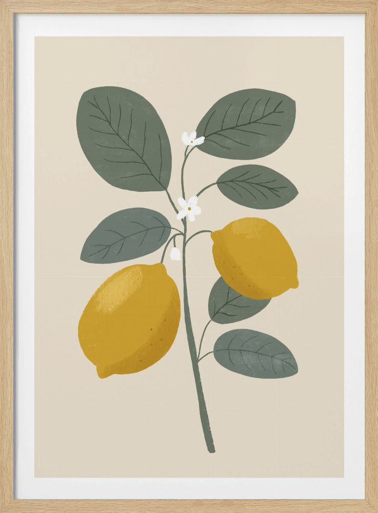 Zitronen-Vibes 01 | Poster