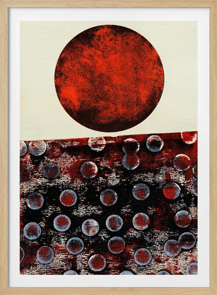 Abstraktes Kunstwerk mit geometrischer Komposition | Poster