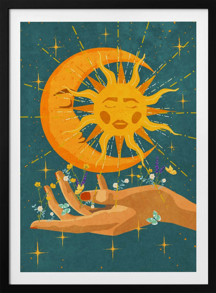 Sonne und Mond in meiner Hand | Poster
