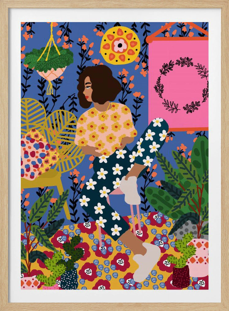 Floral Retreat Mädchen | Poster