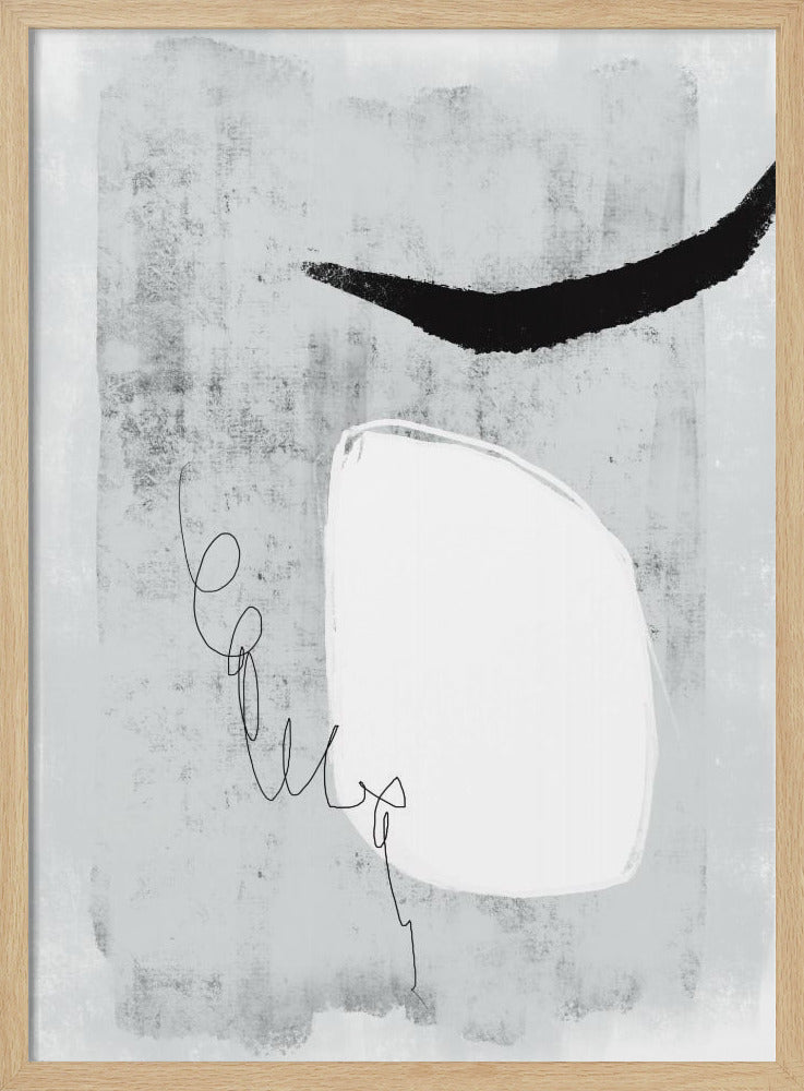 Minimalistisches Design mit Grautönen | Poster