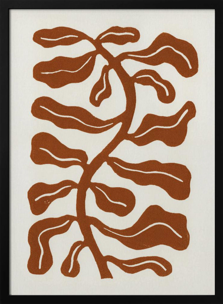Windgeküsste Pflanze / Sattelbraun | Poster
