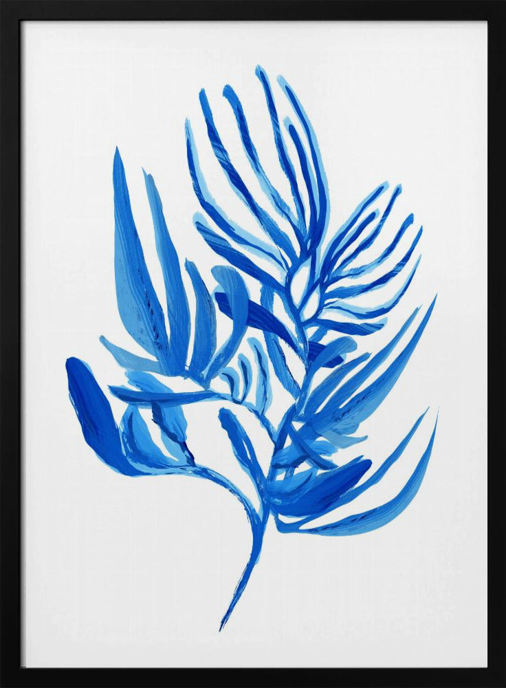 Blaues Wasserpflanzen-Poster 6 | Poster