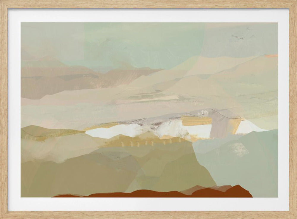 Farbblocklandschaft 3 | Poster