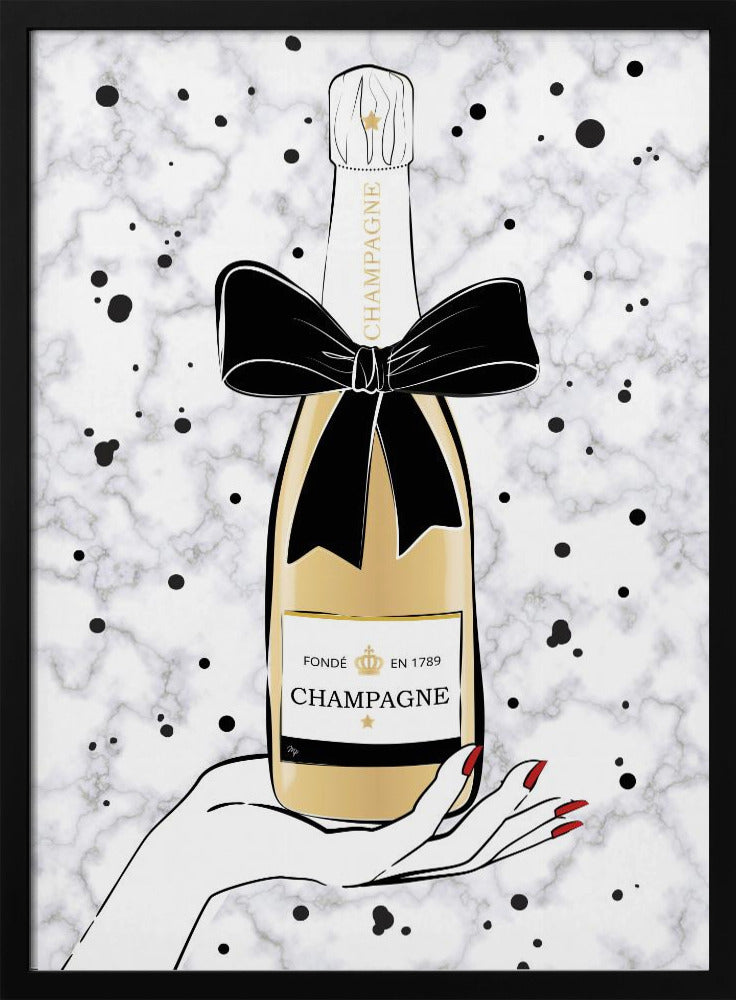 Champagner halten | Poster