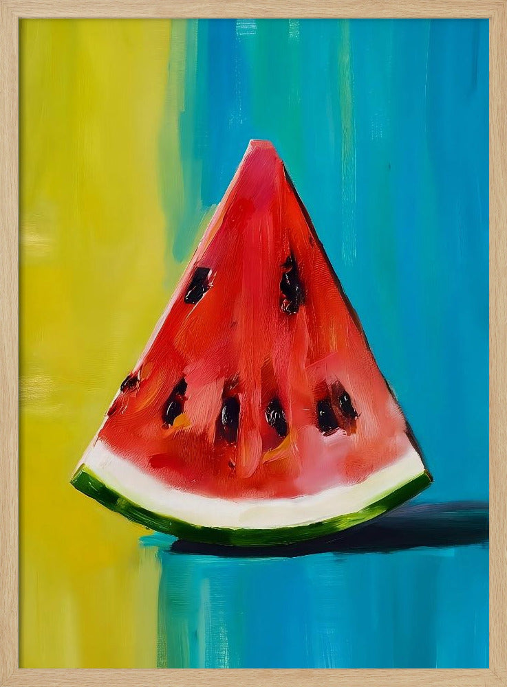 Wassermelonenscheibe | Poster