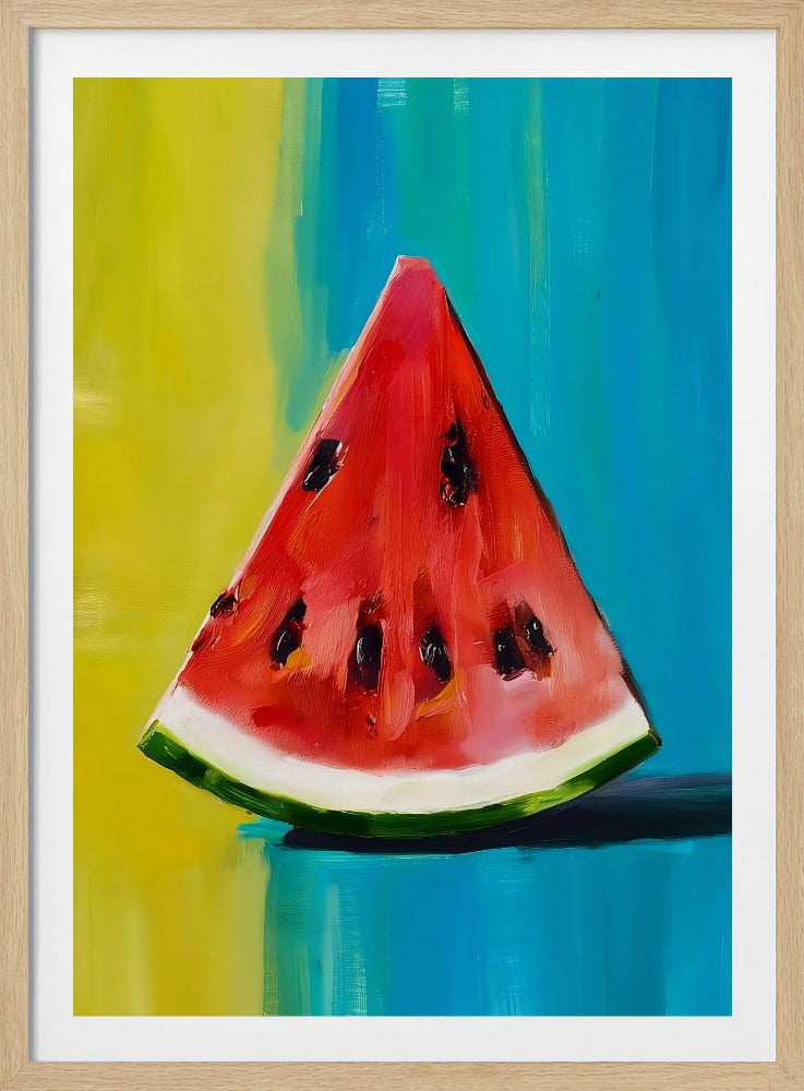 Wassermelonenscheibe | Poster
