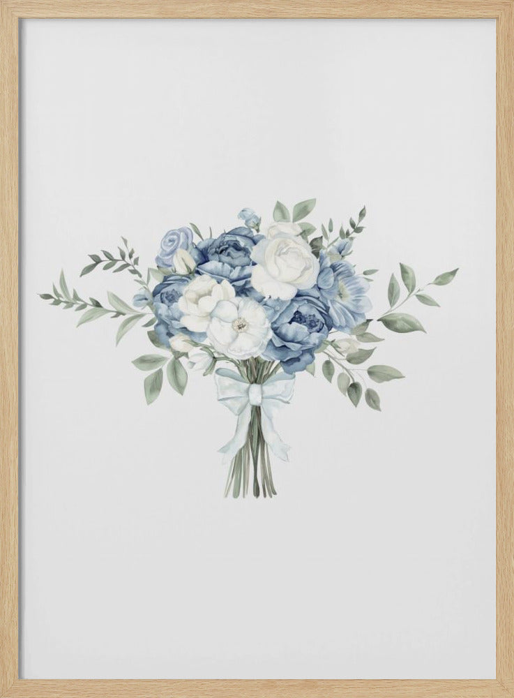 Coastal Bouquet With Bow | Poster