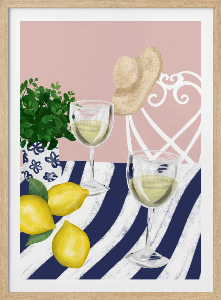 Weißwein für zwei | Poster