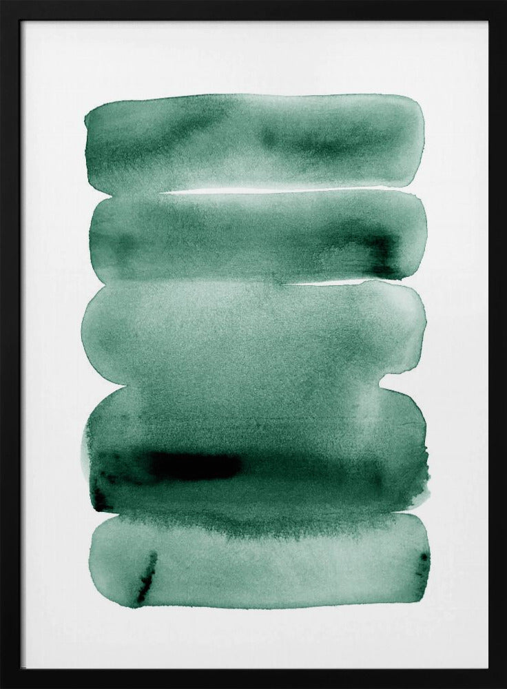 Abstrakte grüne Streifen | Poster