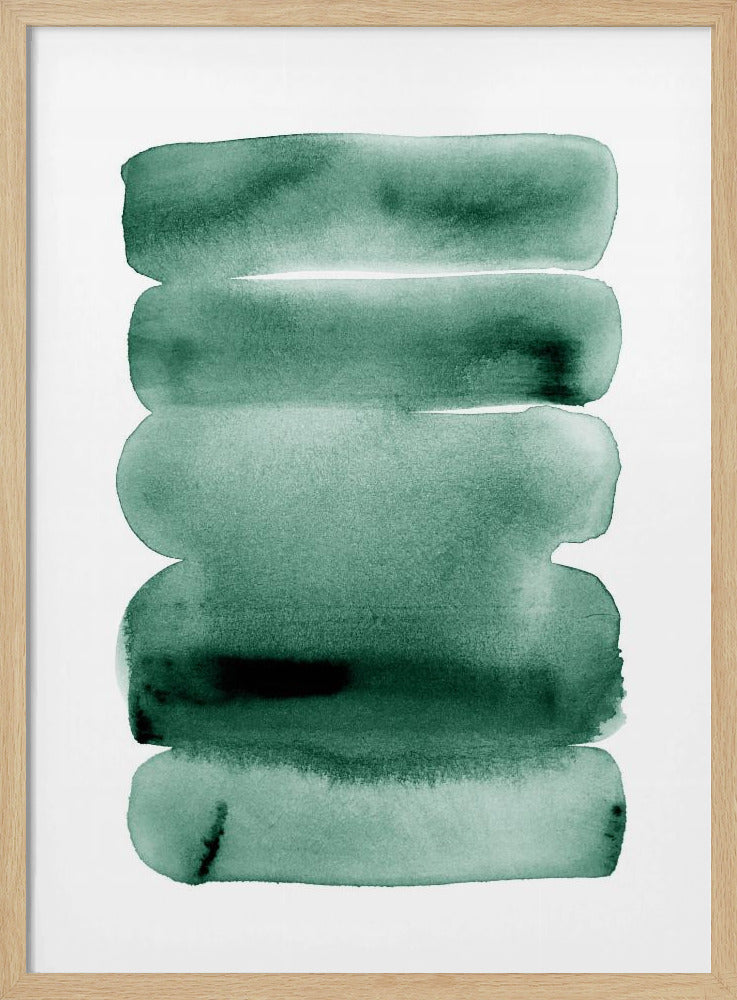 Abstrakte grüne Streifen | Poster