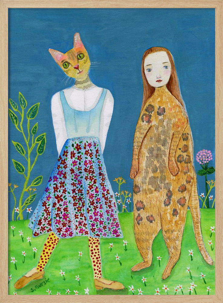 Vertauschte Köpfe – Katzenliebhaber | Poster