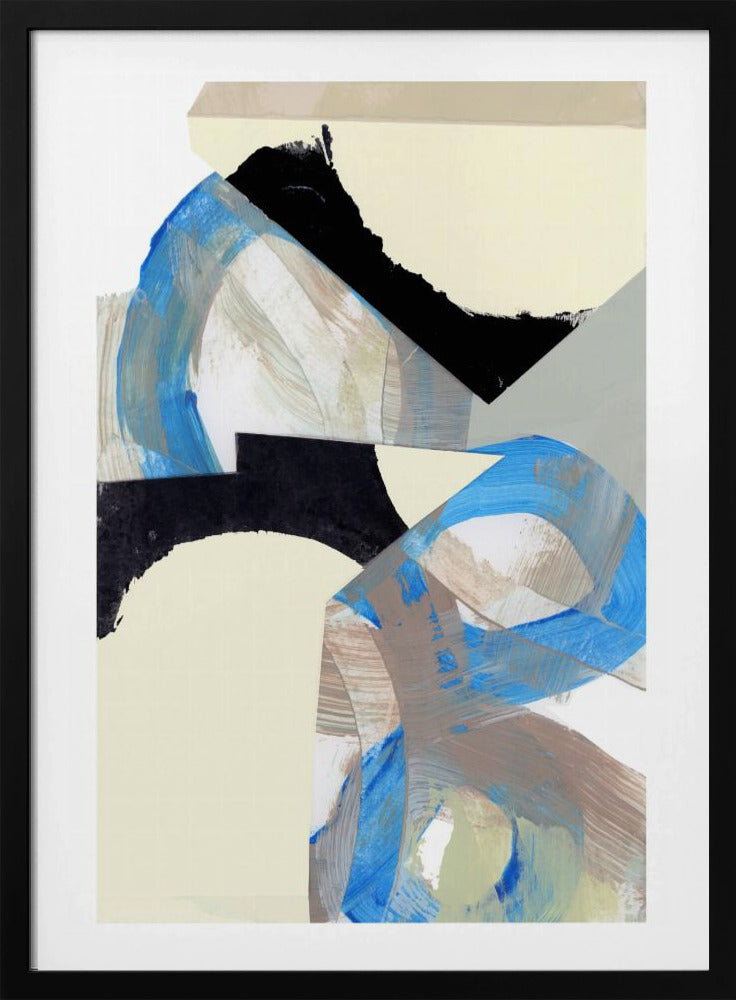 Blue Neutral Beige Black 1 | Poster